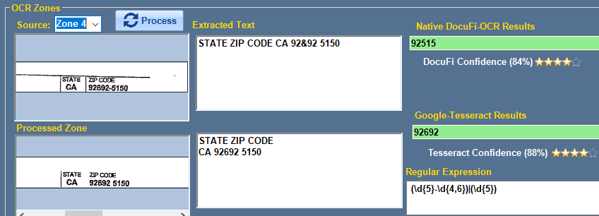 Using Regex to find Zip Codes