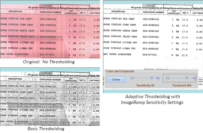 ImageRamp Sophisticated Thresholding