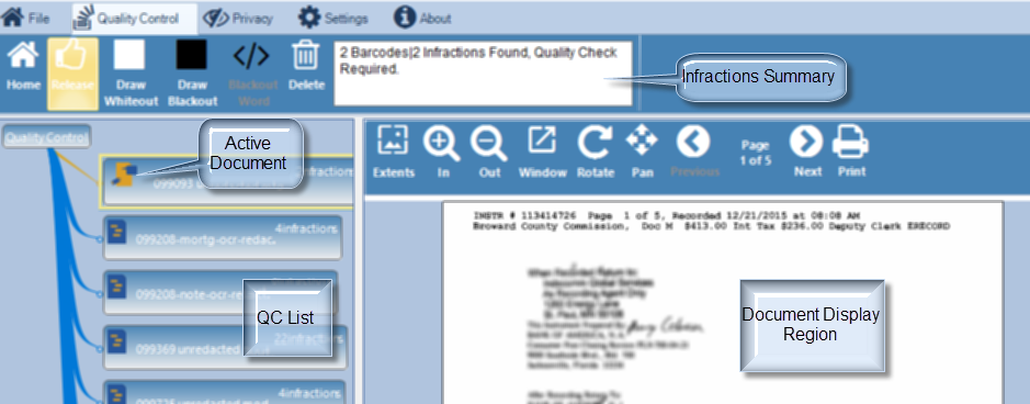 ImageRamp Quality Controls interface