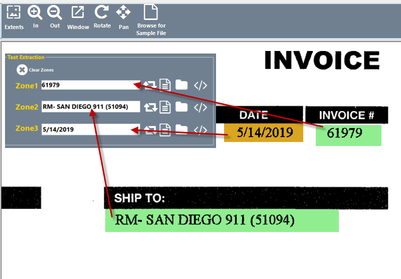 zone ocr with ImageRamp