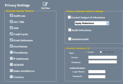 Easily configure search patterns for Personal Identity Management