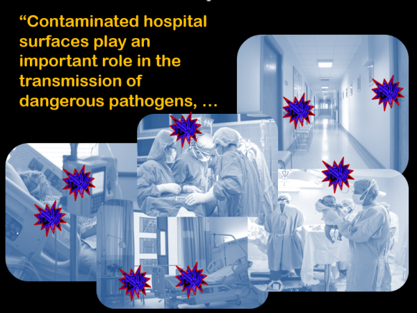 Hospital Surfaces effect on Infection Risks Hospital surfaces play an import role in the transmission of dangerous pathogens.
