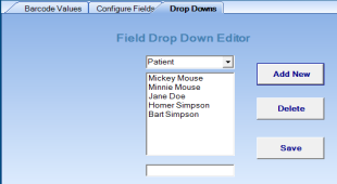 Create your own standard drop down menu options