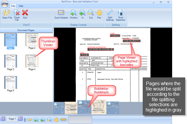 barcode validator interface overview