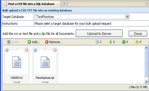 Bulk importing index data via CSV or TXT file data into your document management