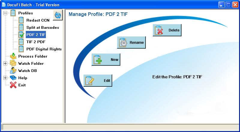 ImageRamp Profiles can be edited, renamed, deleted or used to create new profiles